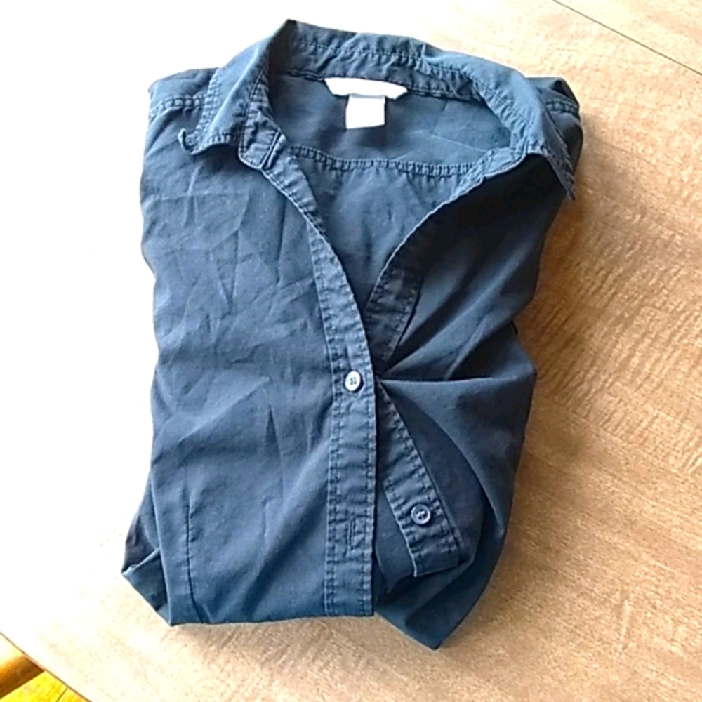 Black button up blouse